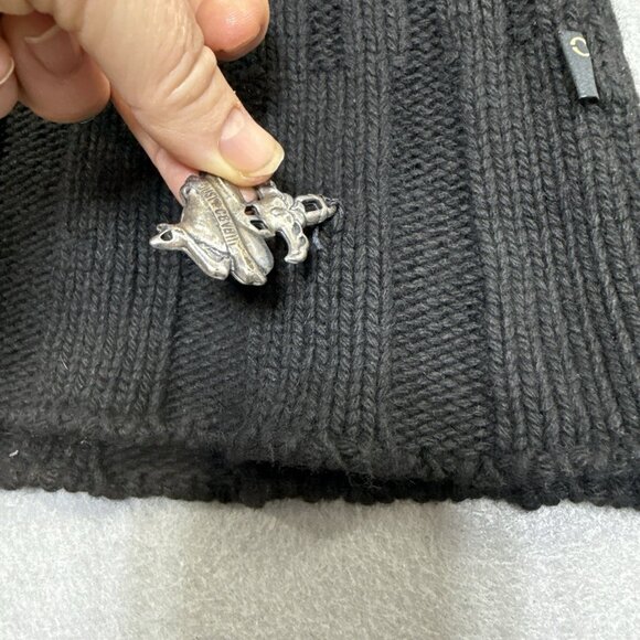 Just Cavalli Women's Sweater Chunky Angora Turtleneck Multicolor US Large IT 46 - Picture 7 of 15